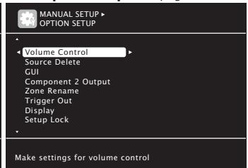 MARANTZ SR7005 - Éléments qui peuvent être réglés avec la méthode "manual setup - 6