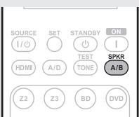 MARANTZ SR7005 - Appuyez sur SPKR a/b. - 2