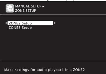 MARANTZ SR7005 - Éléments qui peuvent être réglés avec la méthode "manual setup - 5