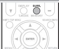 MARANTZ SR7005 - Appuyez sur SURR. pour selectionner le mode Dolby Headphone. - 1