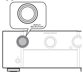 MARANTZ SR7005 - Utilisation de la molette de l'appareil - 1