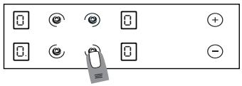 ROSIERES RVE 6351 IN - Activation d'un FOYER de cuisson - 1