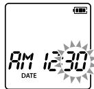 OLYMPUS VN-540 - Configuration de la date et de l'heure - 4