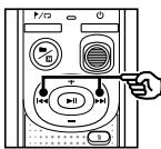 OLYMPUS VN-540 - Choisissez le fichier à dire depuis le dossier dans lequel il est placé. - 1