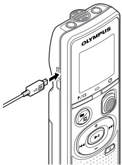 OLYMPUS VN-540 - Connexion de l'enregistreur vocal à un ordinateur - 1
