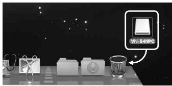 OLYMPUS VN-540 - Déconnexion de l'enregistreur vocal d'un ordinateur - 2