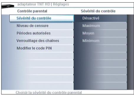 PHILIPS DTR 5010 - Contrôle parental - 1
