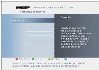 PHILIPS DTR 5010 - Vérifier la qualité du signal reçu - 1