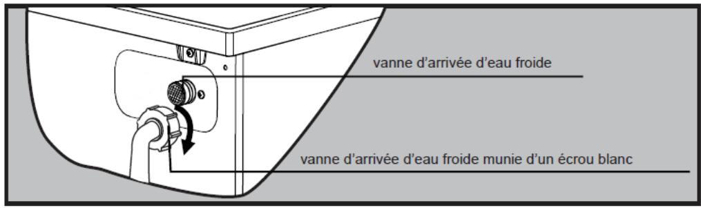 DARRYSCHNEIDER LAVE LINGE FRONTAL SCLF7120 - Raccord de l'arrivée d'eau - 2
