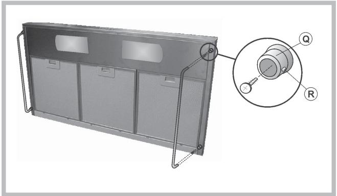 ARISTON HB 6F IX INOX - Montage des porte-loques - 1