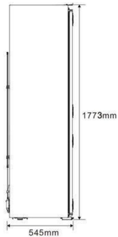 BRANDT BIF7855EN - Spazio richiesto - 2