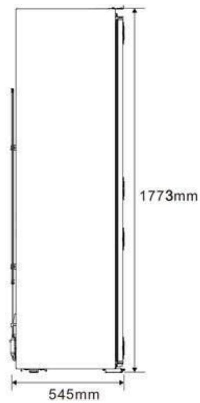 BRANDT BIF7855EN - Dimensions de l'armoire - 2