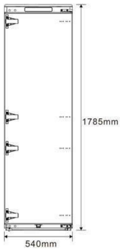 BRANDT BIF7855EN - Dimensions de l'armoire - 1