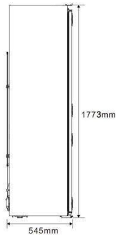 BRANDT BIF7855EN - Space required - 2