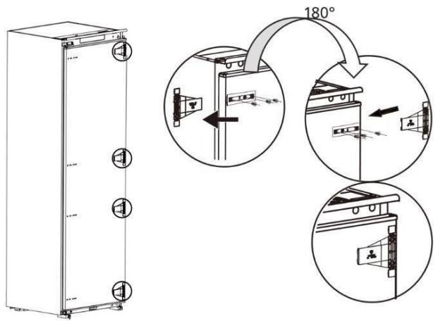 BRANDT BIF7855EN - How to reverse the door - 4