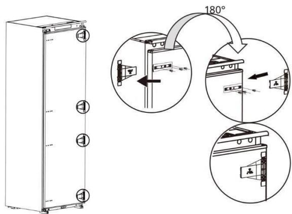BRANDT BIF7855EN - Inverser le sens d'ouverture des portes - 4