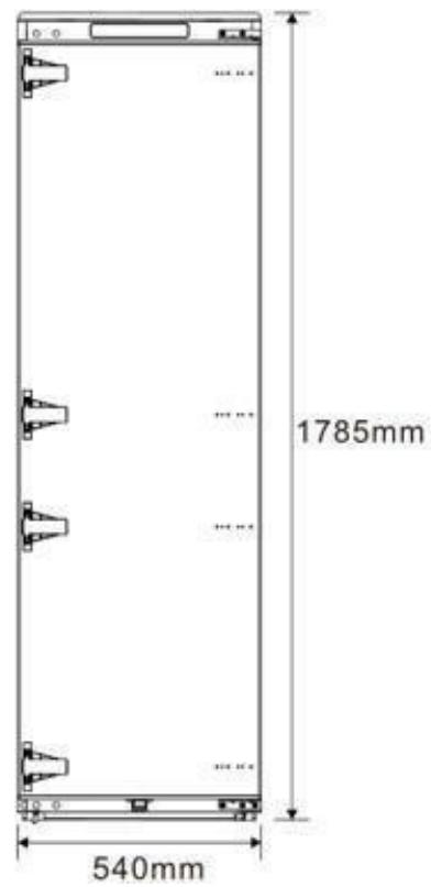 BRANDT BIF7855EN - Space required - 1