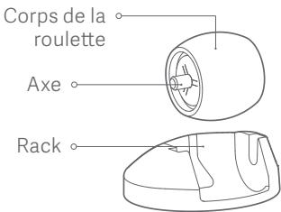 ROBOROCK ASPI-ROBOT56 - Roulette omnidirectionnelle *nettoyage mensuel - 1