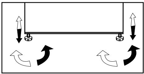 BEKO REFRIGERATEURCONGELATEURRDNESSOKSOXBN - Réglage des pieds - 1