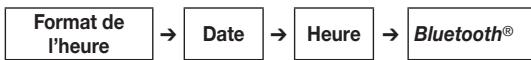 ELLE BY BEURER BM 85 - Paramétrer le format de l'heure, la date, l'heure et la connexion bluetooth®. - 1