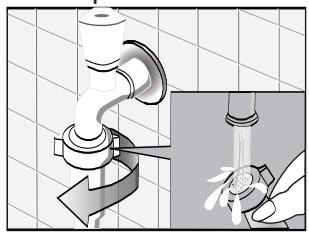 PROLINE PFL 801 - Nettoyage du tuyau et du filtre d'arrivée d'eau - 1