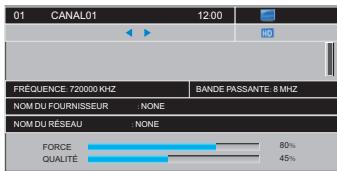 PEEKTON MEDIASCOP 100 - Affichage des informations des canaux - 3