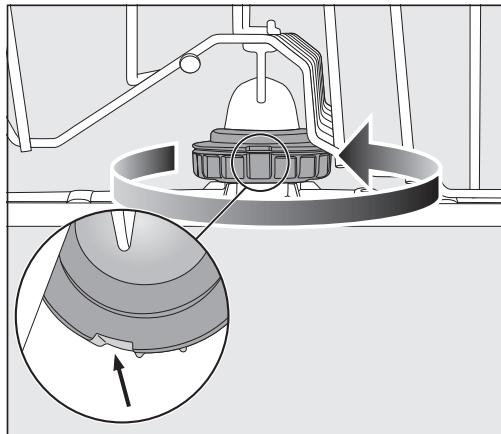 MIELE LAVE-VAISSELLEG5540SCSL - Monter le bras de lavage intermédiaire - 1