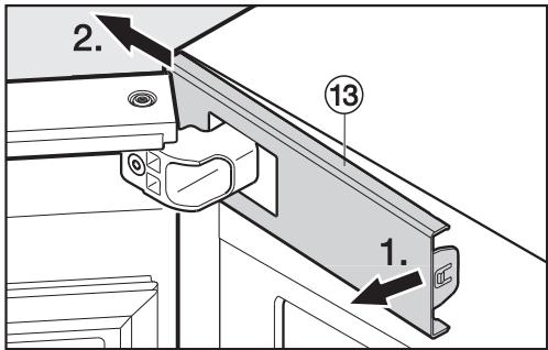 MIELE HWT6834SG - Réglage de l'ajustement latéral de la porte de l'appareil - 1