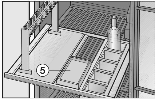 MIELE HWT6834SG - Accrocher le compartiment à accessoires - 2