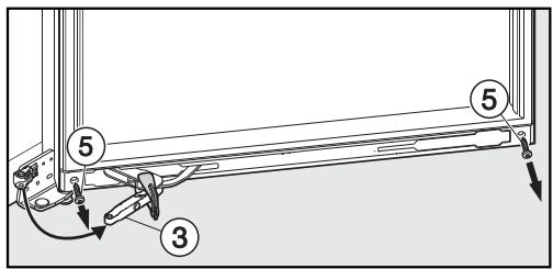 MIELE HWT6834SG - Mise en place de l'amortisseur de porte - 1