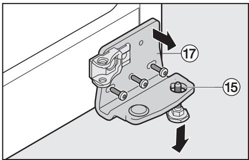 MIELE HWT6834SG - Changer la charnière de fixation - 5