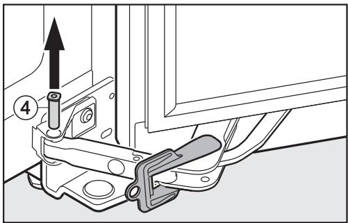MIELE HWT6834SG - Pour inverser la butée de porte, vous avez besoin des outils suivants : - 3