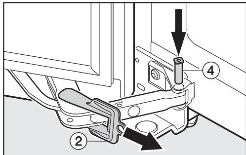 MIELE HWT6834SG - Changer la porte de l'appareil - 6
