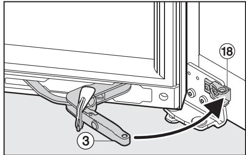 MIELE HWT6834SG - Changer la porte de l'appareil - 5