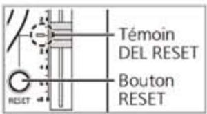TECHNICS SL1210MK7 - Appuyez sur [RESET] pour allumer le témoin DEL RESET de la commande de vitesse. - 1