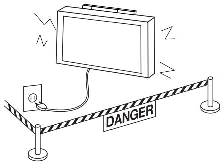 HITACHI 42PD5300 - WARNING - 1