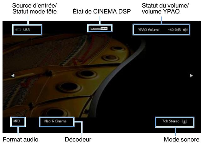 YAMAHA RXV685 - Menu d'option - 1
