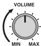 YAMAHA RXV685 - Turn on the subwoofer and set the volume to half. - 1