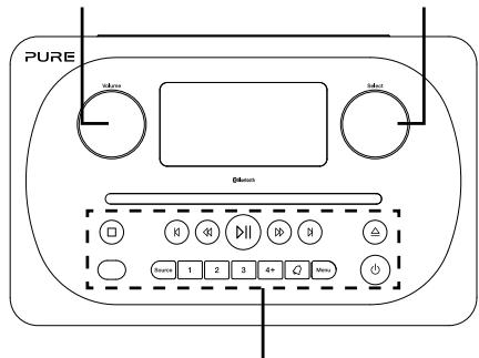 MAE DARRY PURERADIOEVOKE C-D4 SIENA - Select-knop - 1
