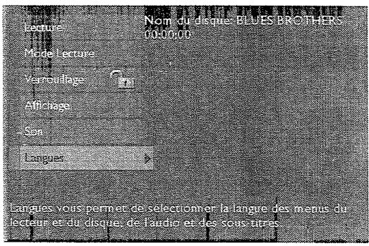 THOMSON DTH2311E - Les menus de langues - 1