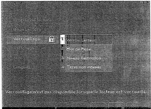 THOMSON DTH2311E - Le menu de verrouillage - 3