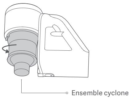 DREAME V11 - Étapes de retrait du filtre interne et de l'ensemble cyclone - 1