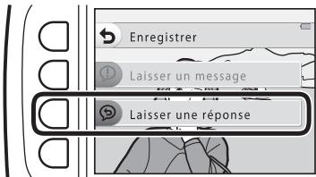 NIKON S33 - Appuyez sur la commande polyvalente 3 (© laisser une réponse). - 1
