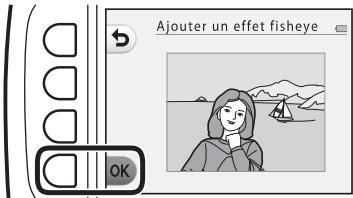 NIKON S33 - Confirmez l'effet et appuyez sur la commande polyvalente 4 (OK). - 1