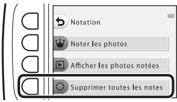 NIKON S33 - Supprimer toutes les notes - 1