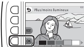 NIKON S33 - Modifie les couleurs à l'aide du sélecteur multidirectionnel et appuyez sur la commande polyvalente 4 (OK). - 1