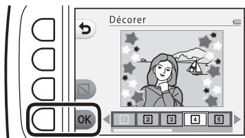 NIKON S33 - Sélectionnez le réglage souhaité à l'aide du sélecteur multidirectionnel et appuyez sur la commande polyvalente 4 (OK). - 2