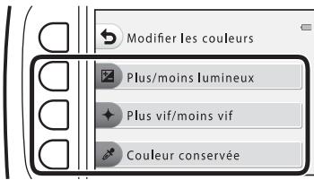 NIKON S33 - Utilisez la commande polyvalente 2, 3 ou 4 pour sélectionner le réglage. - 1