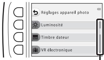 NIKON S33 - Appuyez sur une commande polyvalente pour sélectionner un élément. - 1