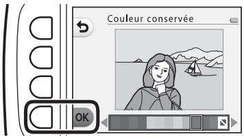 NIKON S33 - Sélectionnez le réglage souhaité à l'aide du sélecteur multidirectionnel et appuyez sur la commande polyvalente 4 (OK). - 1